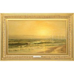 FRANK KNOX MORTON REHN (American, 1848-1914) BEACH AT SUNRISE