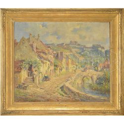 COLIN CAMPBELL COOPER (American, 1856-1937) "A FRENCH VILLAGE"