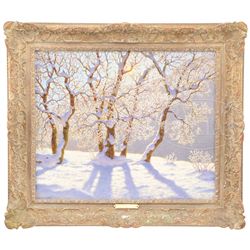 IVAN FEDOROVICH CHOULTSE (Russian, 1877-1932) SHIMMERING TREES IN WINTER