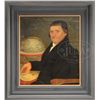 Image 1 : UNSIGNED (Early 19th Century or Earlier) PORTRAIT OF A MAN WITH WORLD GLOBE