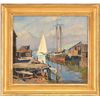 Image 1 : EMILE ALBERT GRUPPE (American 1896 - 1978) BREEZY DAY, GLOUCESTER