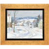 Image 1 : ALDRO THOMPSON HIBBARD (American, 1886-1972) WINTER VILLAGE SCENE