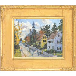 PAUL GOODNOW (American, 1958-2012) ROCKPORT STREET SCENE