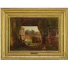 Image 1 : SAMUEL LANCASTER GERRY (American, 1813-1891) LOOKING OUTSIDE FROM A BARN INTERIOR