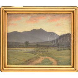 ALFRED T. ORDWAY (1819-1897) SUNRISE OVER NORTH MOAT MOUNTAIN, WHITE MOUNTAINS, NH