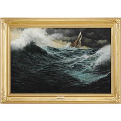 DONALD H. CURLEY (Canada/American, 1940-2009) "RUNNING THE GRAND BANKS"