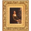 Image 1 : FRANZ MARIA INGENMEY (German, 1830-1878) INTERIOR WITH YOUNG WOMAN IN CHAIR WITH NEEDLEWORK