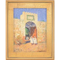 GEORGE TURLAND (GOOSEY) (American, 1877-1947) TUNIS GATE