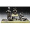 Image 1 : UNSIGNED (Austrian, 19th/20th Century) TWO BRONZE GROUPS ON ONYX STANDS