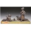 Image 2 : UNSIGNED (Austrian, 19th/20th Century) TWO BRONZE GROUPS ON ONYX STANDS