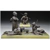 Image 3 : UNSIGNED (Austrian, 19th/20th Century) TWO BRONZE GROUPS ON ONYX STANDS
