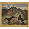 Image 1 : WILLIAM C. GRAUER (American, 1896 - 1985) LANDSCAPE WITH HORSES