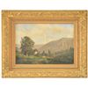 Image 1 : HENRY PEMBER SMITH (American, 1854-1907) HOUSE NESTLED AMONGST HILLS