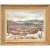 Image 1 : ARIANE BEIGNEUAX (American, 1918- } FIGURE IN WINTER LANDSCAPE