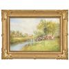 Image 1 : ARTHUR STANLEY WILKINSON (British, 1860-1930) SUMMER LANDSCAPE WITH COWS AND FARM