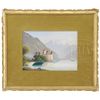 Image 1 : SIGNED (European 19th-20th Century) LAKESIDE CASTLE