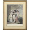 Image 1 : THREE 18TH CENTURY FRAMED COLORED ENGRAVINGS & SIX ENGRAVINGS OF FAMOUS ENGLISH PEOPLE ()