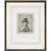 Image 8 : THREE 18TH CENTURY FRAMED COLORED ENGRAVINGS & SIX ENGRAVINGS OF FAMOUS ENGLISH PEOPLE ()