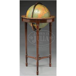 KITTINGER 12" TERRESTRIAL GLOBE ON STAND.