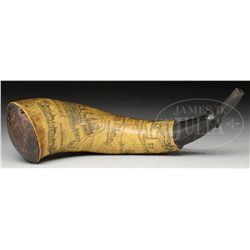GEORGE WALDRON POWDER HORN.