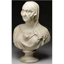 PLASTER BUST OF MARY TODD LINCOLN.