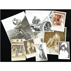 INTERESTING LOT OF PHOTOGRAPHS, POSTCARDS, CABINET CARDS, ETC.