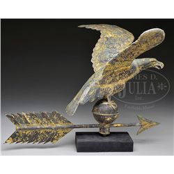 FULL BODIED EAGLE COPPER WEATHERVANE.
