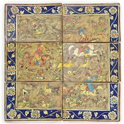 SET OF SIX TILES.