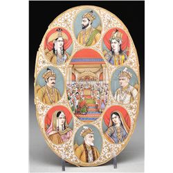 INDIAN MINIATURE PAINTING ON IVORY.