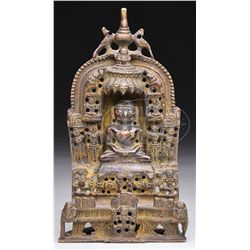 BRONZE IMAGE OF A DIVINITY.