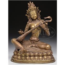 BRONZE IMAGE OF A DIVINITY.