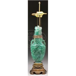 FLUORITE COVERED JAR.