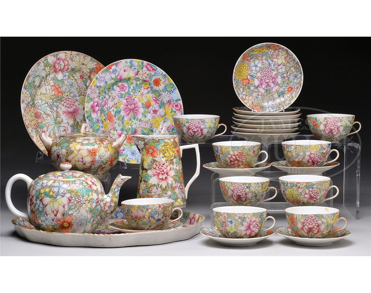PORCELAIN TEA SET.
