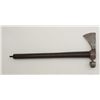 Image 2 : Reproduction of an American Indian pipe  tomahawk with uncut bowl, simple casting and  wood shaft wi