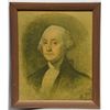 Image 1 : Framed color print on heavy printer’s  cardboard stock of President George  Washington by the Louis 