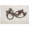 Image 2 : Judd leg irons with key, in working order at  time of description, overall good condition  with trac