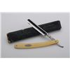 Image 1 : Carl Schaaf, Solingen straight razor with  celluloid handle in Wilh. Schaaf two-piece  box; razor in
