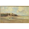 Image 2 : Beautifully framed oil painting by Hans  Trier, dated 1901 of a beach scene, approx.  29” x 40” in t