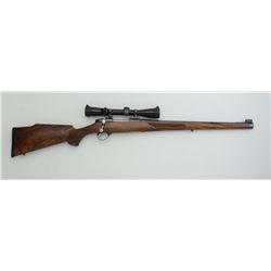 Sako bolt action rifle with custom mannlicher  checkered deluxe wood stock, 7mm-08 Rem.  cal., 20-1/