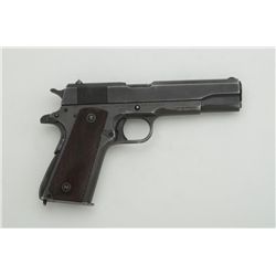 U.S. Property Model 1911-A1 by Remington Rand  semi-auto pistol with US leather shoulder  holster, .