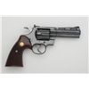 Image 1 : Colt Python Model DA revolver, .357 Magnum  cal., 4” ventilated rib barrel, blue finish,  checkered 