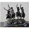 Image 1 : Quality re-cast of Frederic Remington’s  iconic large bronze Coming Through The Rye,  approx. 32” lo