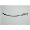 Image 2 : American Dolphin head saber, possibly Naval,  approx. 32” overall with curved blade, gold  gilded mo