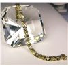 Image 2 : Brilliant 14 karat two-tone gold ladies  custom made bracelet channel set with 288  baguette and rou