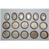 Image 1 : A set of 10 ornate 80% pure silver coasters  and 6 spoon plates weighing approx. 29ozs.  (melt value