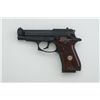 Image 2 : Beretta Model 85F DA semi-auto pistol, 9mm  short cal., 3-3/4” barrel, black finish,  checkered wood