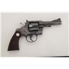 Image 2 : Colt Trooper Model DA revolver, .22LR cal.,  4” barrel, blue finish, checkered wood  medallion grips