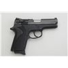 Image 1 : Smith & Wesson Model 3914 DA semi-auto  pistol, 9mm cal., 3-1/2” barrel, mat black  finish, checkere