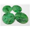 Image 1 : Finely carved 4 piece Jade collection  weighing approx. 30.00 carats Estimate  $400-$600