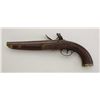 Image 2 : Flintlock pistol, .70 cal., 9” barrel, wood  stock, brass mounts, in overall fair to good  condition